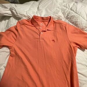 Tommy Bahama Sunset Orange Polo Shirt for Men